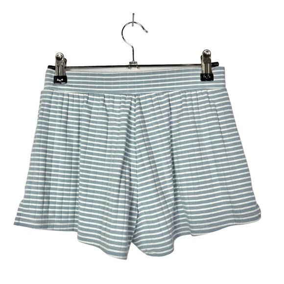 Aerie Blue & White Stripe Soft Pajama Shorts XS - Picture 2 of 4